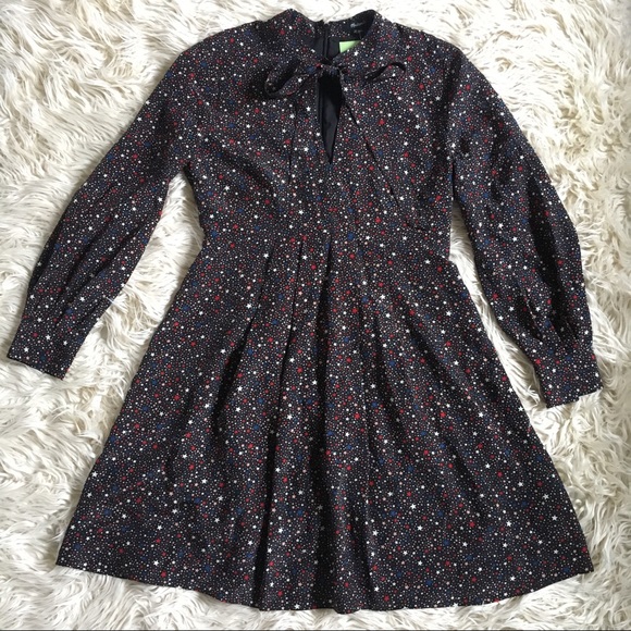 Madewell Dresses & Skirts - MADEWELL- Silk Balsam Tie-Neck Dress - Size 2